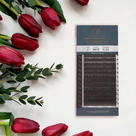 flat eyelash extension