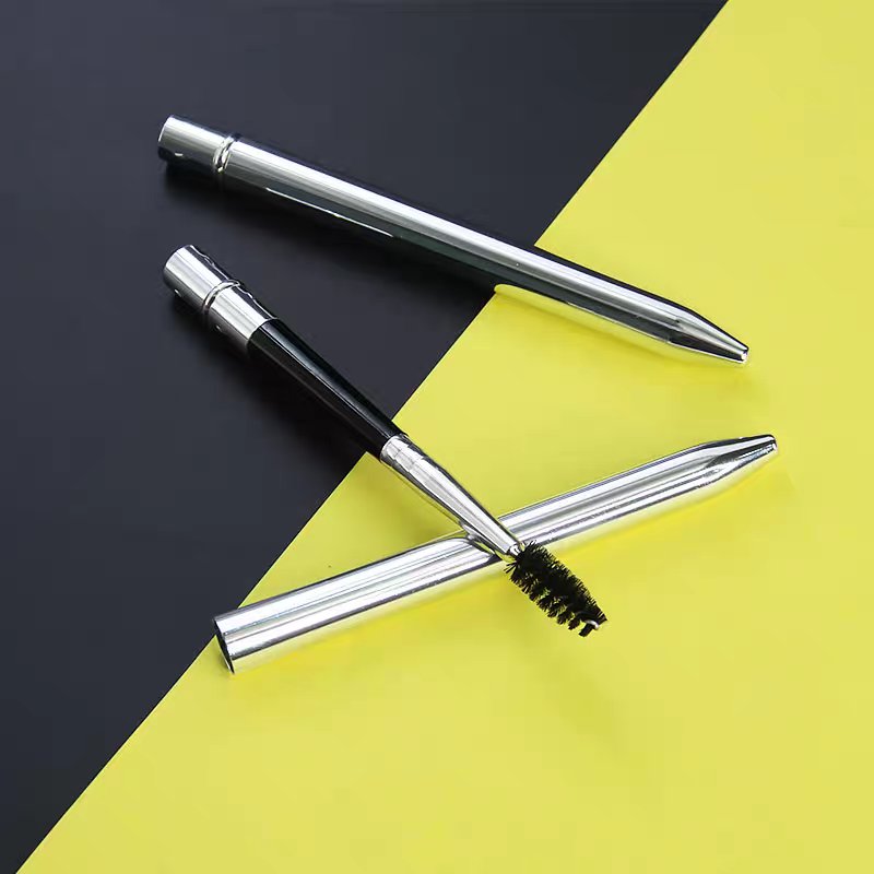 アルミ　マスカラブラシ  キャップ付き 　二本セット-723