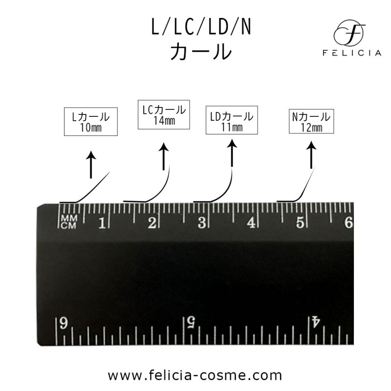 Lカール　フラットラッシュまつげエクステ（ブラック）OEM生産-856